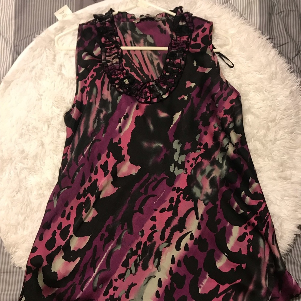 Signature by Larry Levine purple blouse